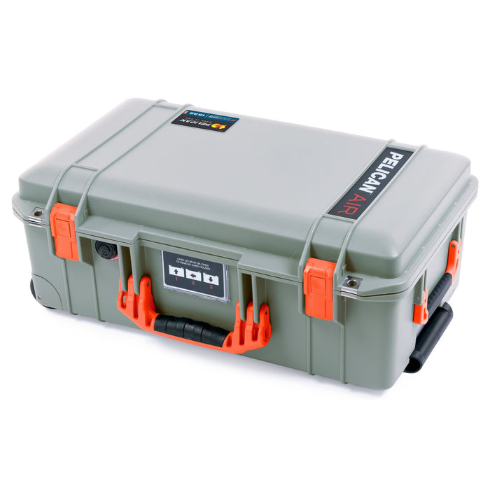 Pelican 1535 Air Carry - on Case - Sage & Orange - Empty