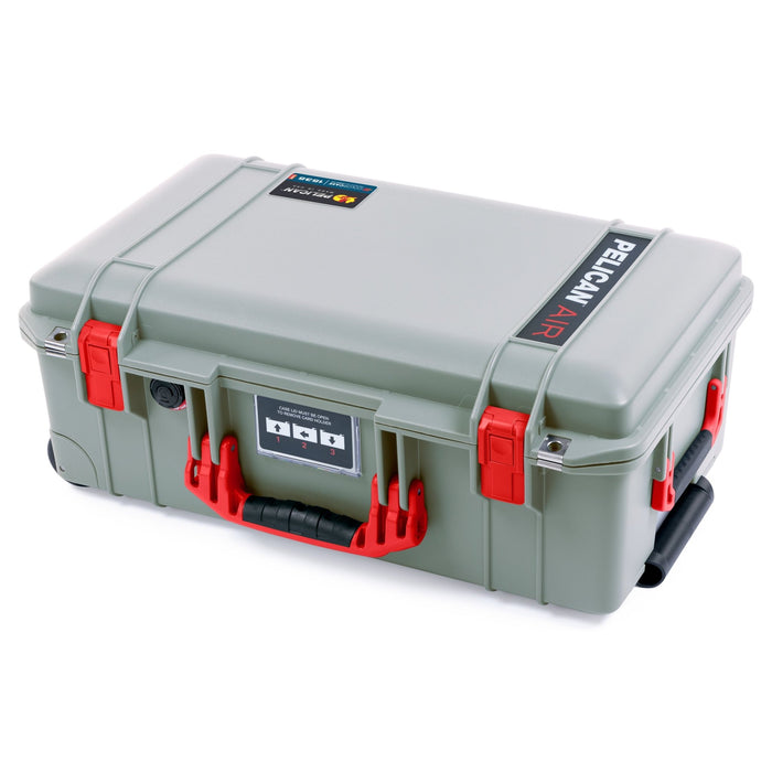 Pelican 1535 Air Carry - on Case - Sage & Red - Empty