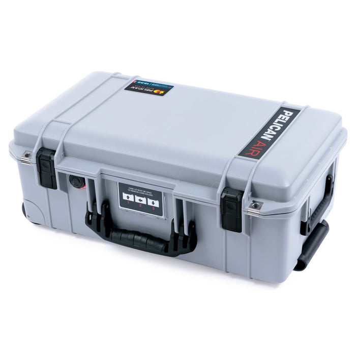 Pelican 1535 Air Carry - on Case - Silver & Black - Empty