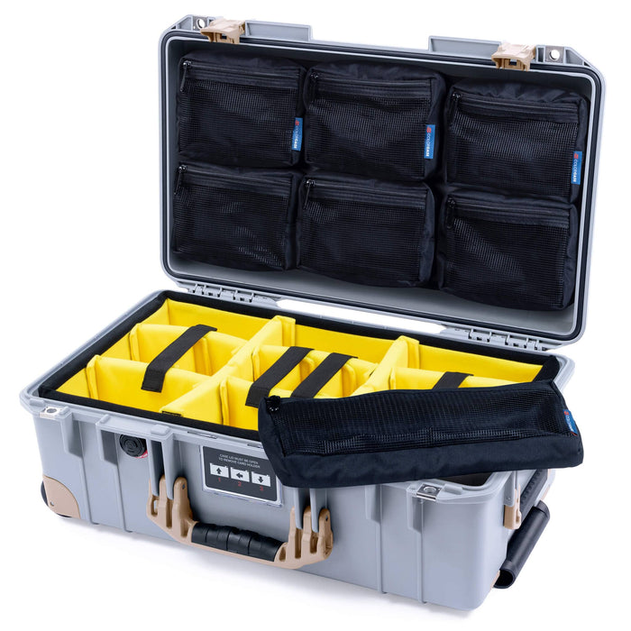 Yellow Padded Dividers / 7-Pcs Removable Mesh Lid