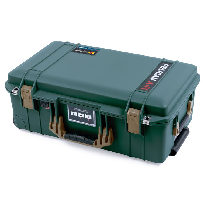 Pelican 1535 Air Carry - on Case - Trekking Green & Dark Desert Dirt - Empty