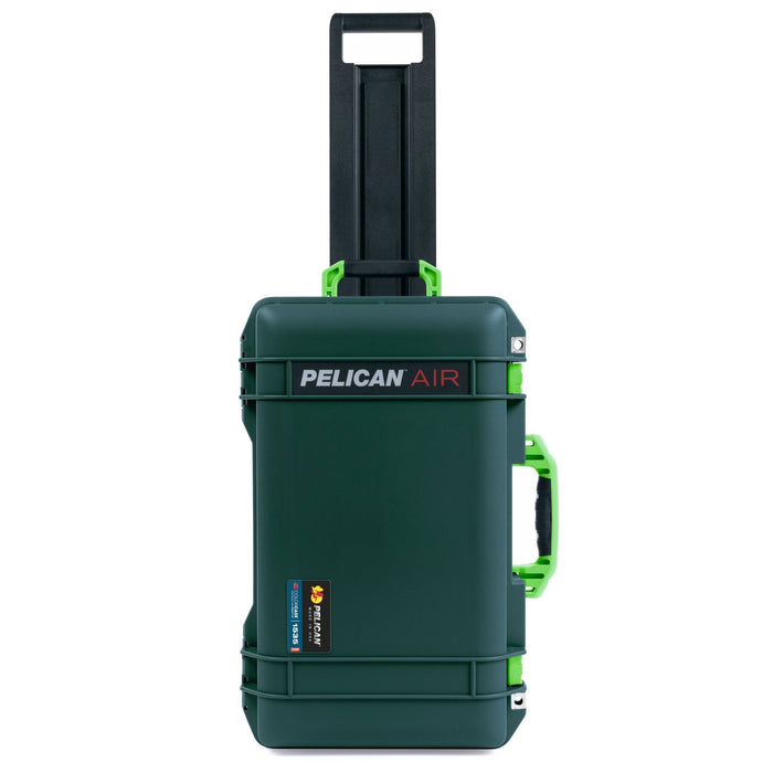 Pelican 1535 Air Carry-on Case - Trekking Green & Lime Green - Front View