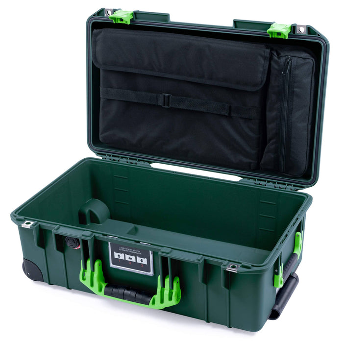 Pelican 1535 Air Carry-on Case - Trekking Green & Lime Green - Computer Lid Organizer Only