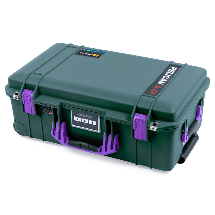 Pelican 1535 Air Carry - on Case - Trekking Green & Purple - Empty