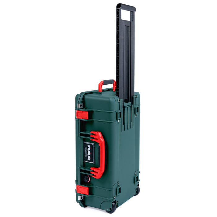 Pelican 1535 Air Carry-on Case - Trekking Green & Red Handles