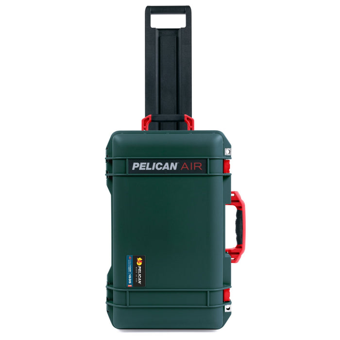 Pelican 1535 Air Carry-on Case - Trekking Green & Red - Front