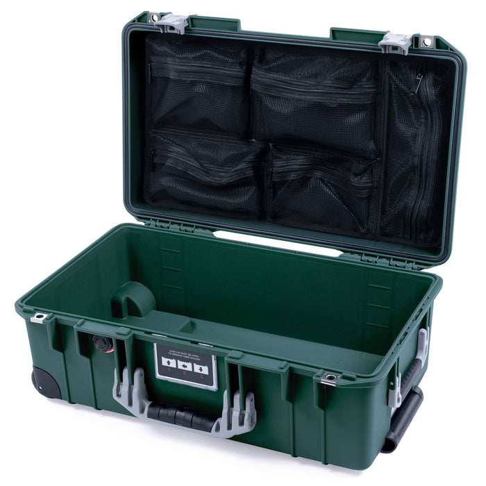 Pelican 1535 Air Carry-on Case - Trekking Green & Silver - Mesh Lid Organizer Only