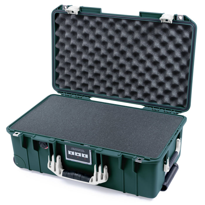 Pelican 1535 Air Carry - on Case - Trekking Green & Whiteout - Pick & Pluck Foam / Convoluted Lid Foam