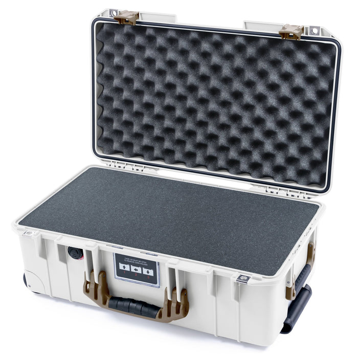 Pelican 1535 Air Carry - on Case - Whiteout & Dark Desert Dirt - Pick & Pluck Foam / Convoluted Lid Foam