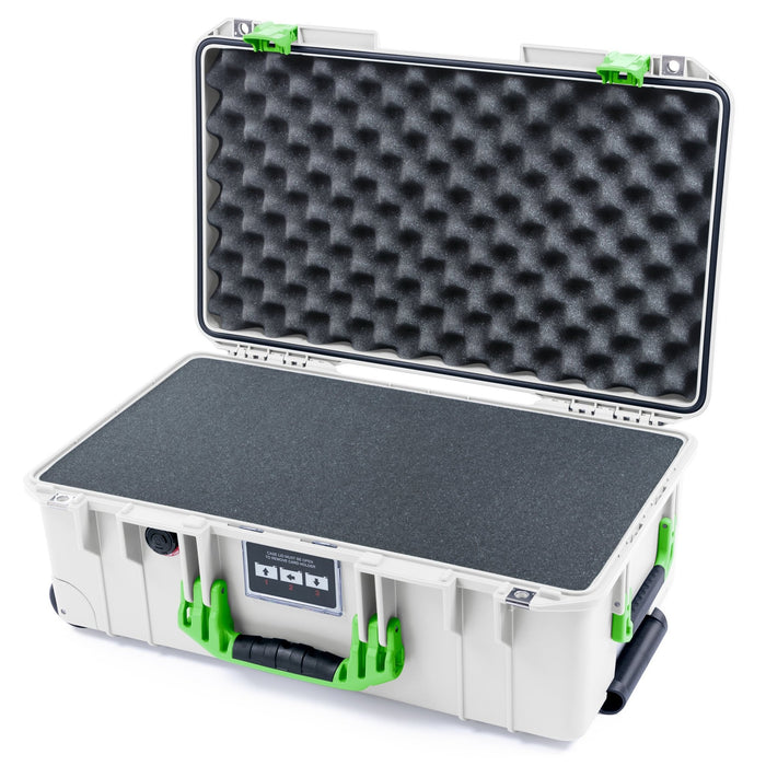 Pelican 1535 Air Carry - on Case - Whiteout & Lime Green - Pick & Pluck Foam / Convoluted Lid Foam