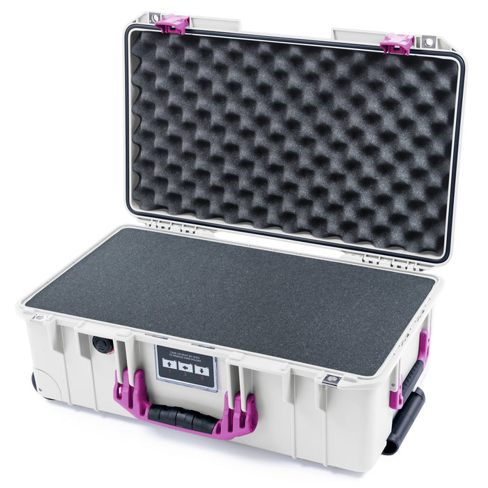 Pelican 1535 Air Carry - on Case - Whiteout & Magenta - Pick & Pluck Foam / Convoluted Lid Foam