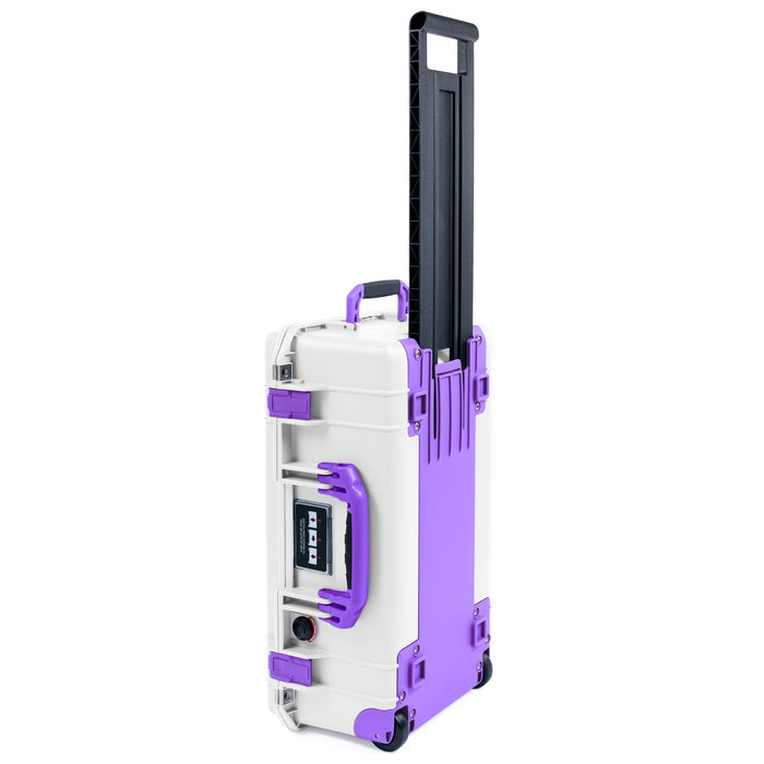 Pelican 1535 Air Carry - on Case - Whiteout & Purple Trolley - Empty