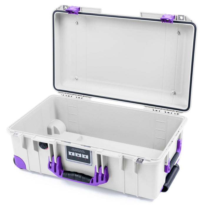 Pelican 1535 Air Carry - on Case - Whiteout & Purple Trolley - Empty