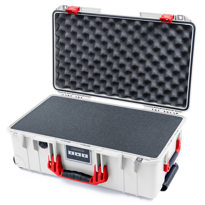 Pelican 1535 Air Carry - on Case - Whiteout & Red - Pick & Pluck Foam / Convoluted Lid Foam