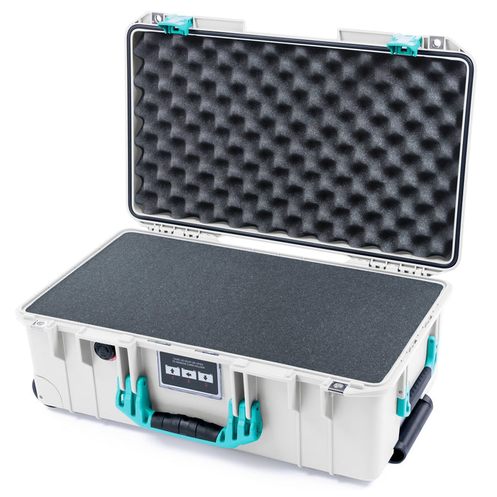Pelican 1535 Air Carry - on Case - Whiteout & Teal - Pick & Pluck Foam / Convoluted Lid Foam