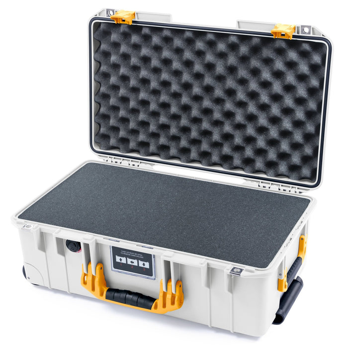 Pelican 1535 Air Carry - on Case - Whiteout & Yellow - Pick & Pluck Foam / Convoluted Lid Foam