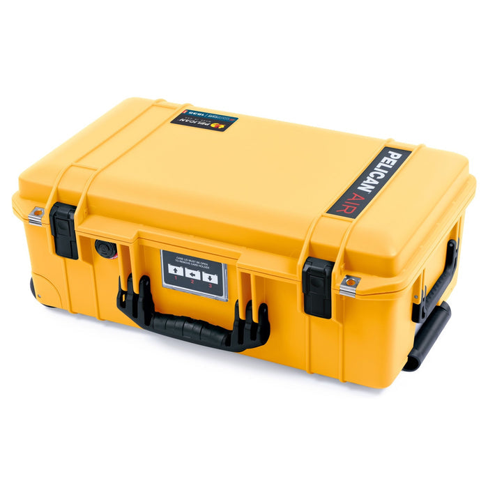 Pelican 1535 Air Carry - on Case - Yellow & Black - Empty