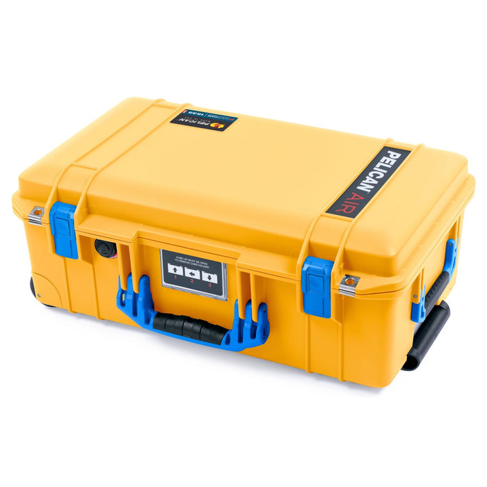 Pelican 1535 Air Carry - on Case - Yellow & Blue - Empty