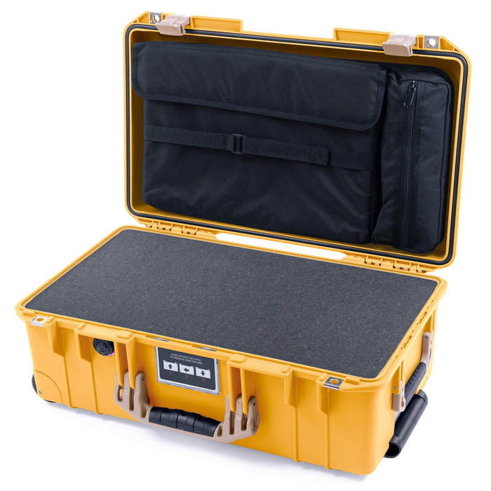 Pelican 1535 Air Carry-on Case - Yellow & Desert Tan