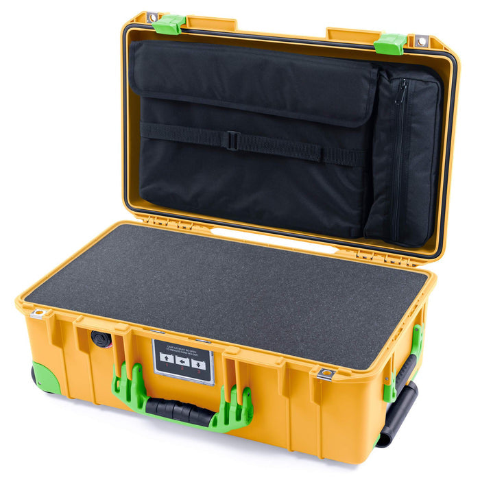Pelican 1535 Air Carry-on Case - Yellow & Lime Green Trolley