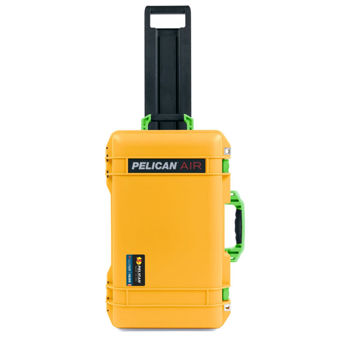 Pelican 1535 Air Carry - on Case - Yellow & Lime Green - Empty