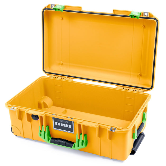 Pelican 1535 Air Carry - on Case - Yellow & Lime Green - Empty