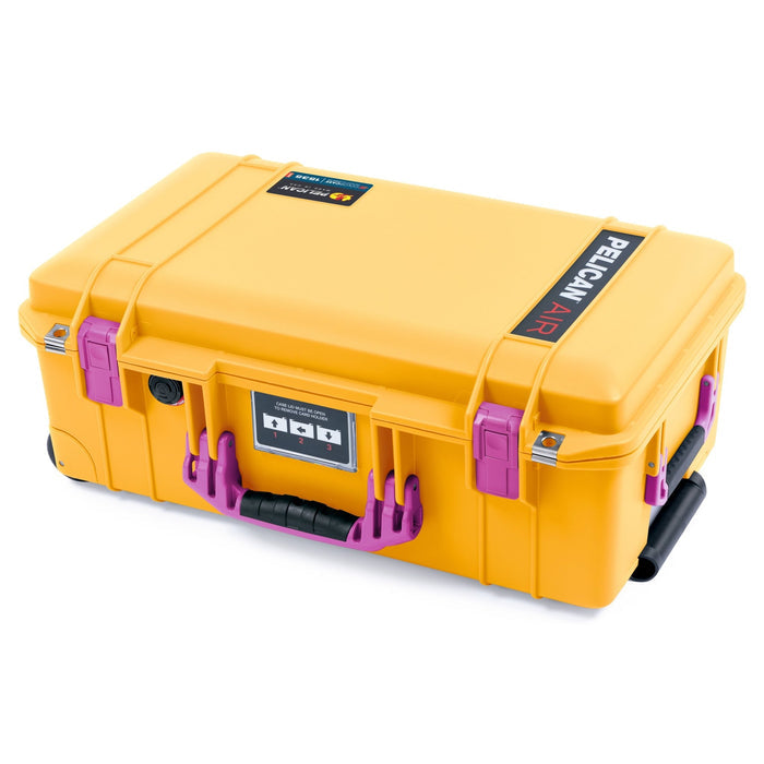 Pelican 1535 Air Carry - on Case - Yellow & Magenta - Empty
