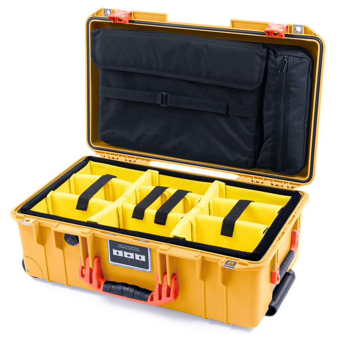 Yellow Padded Dividers / Computer Lid Pouch
