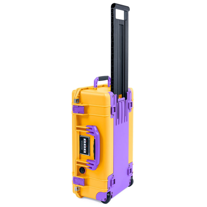 Pelican 1535 Air Carry - on Case - Yellow & Purple Trolley - Empty