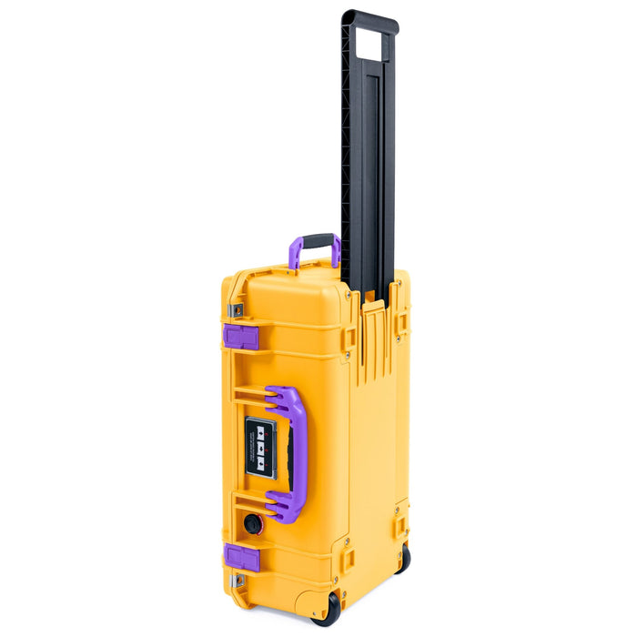 Pelican 1535 Air Carry - on Case - Yellow & Purple - Empty
