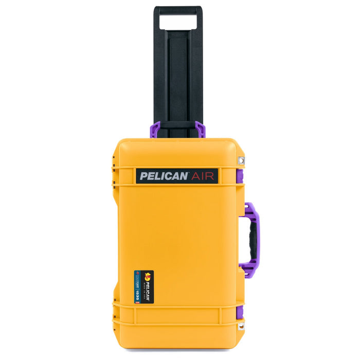 Pelican 1535 Air Carry - on Case - Yellow & Purple - Empty