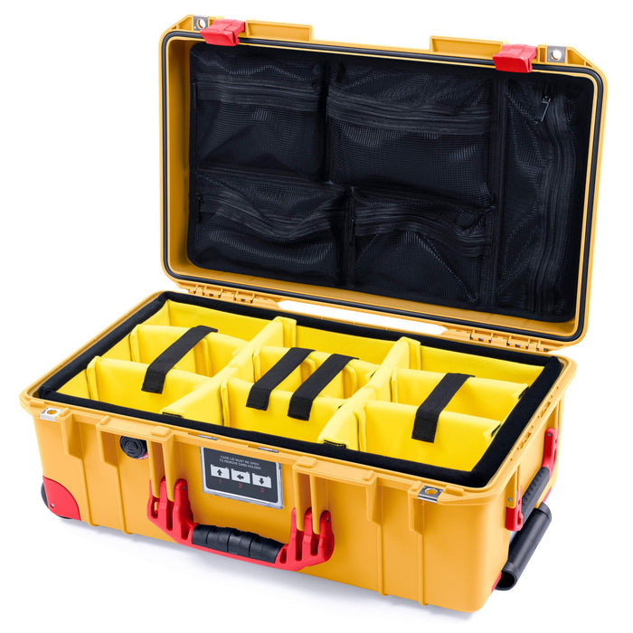 Yellow Padded Dividers / Mesh Lid Organizer
