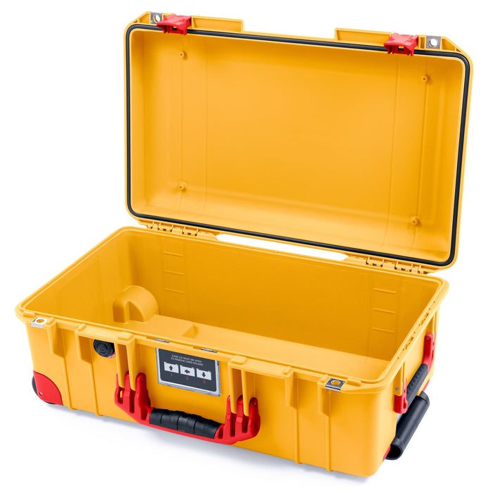 Pelican 1535 Air Carry - on Case - Yellow & Red Trolley - Empty