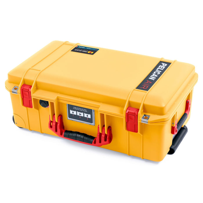 Pelican 1535 Air Carry - on Case - Yellow & Red - Empty