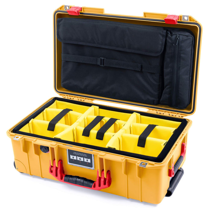 Yellow Padded Dividers / Computer Lid Pouch