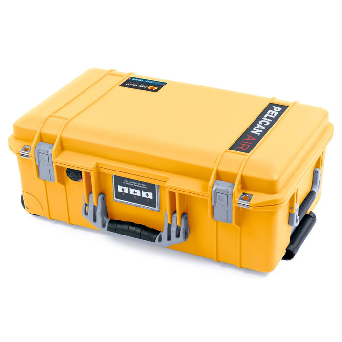 Pelican 1535 Air Carry - on Case - Yellow & Silver - Empty