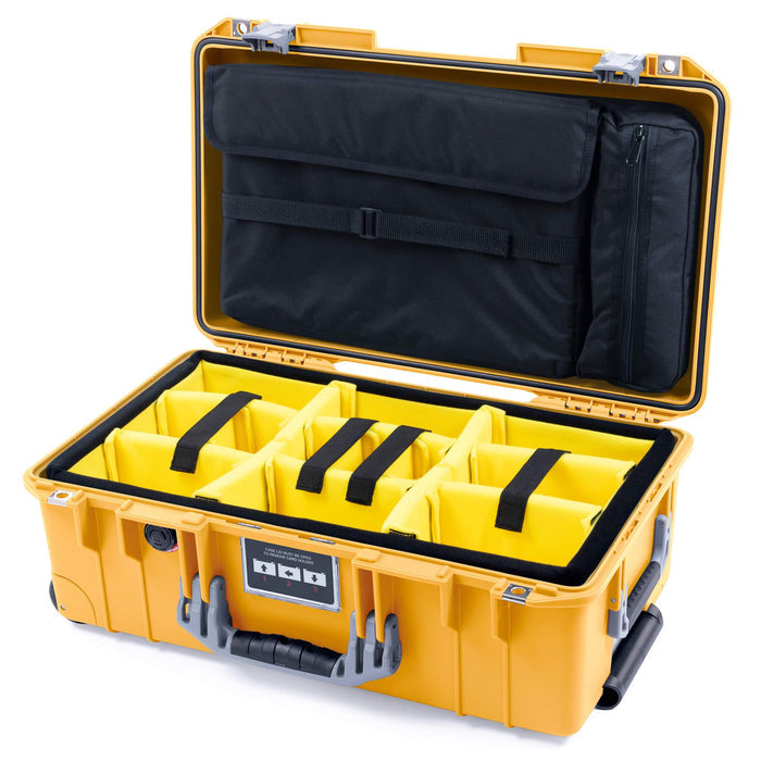 Yellow Padded Dividers / Computer Lid Pouch