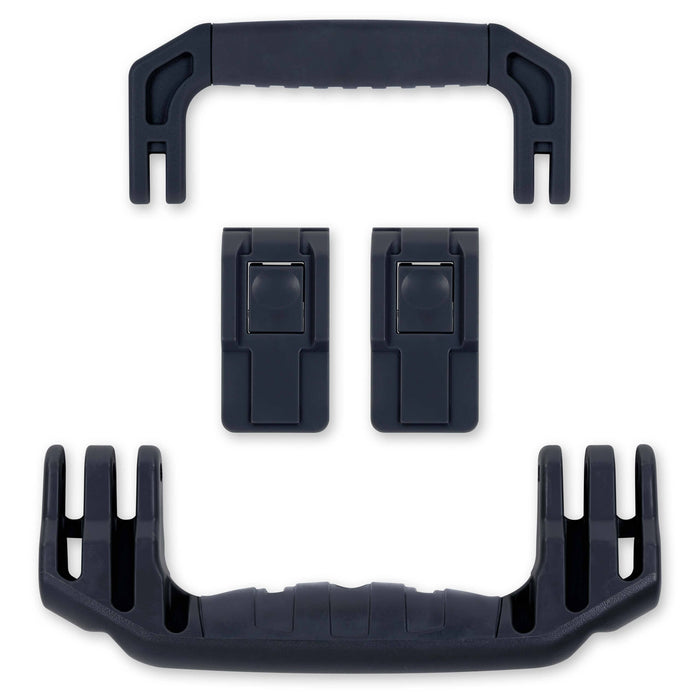 Pelican 1535 Air Replacement Handles & Latches, Black (Set of 2 Handles, 2 Latches) ColorCase
