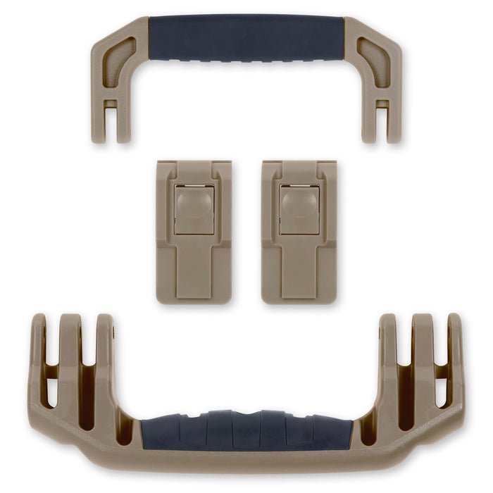 Pelican 1535 Air Replacement Handles & Latches, Dark Desert Dirt (Set of 2 Handles, 2 Latches) ColorCase