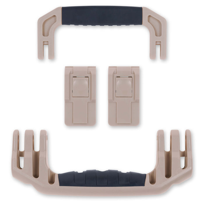 Pelican 1535 Air Replacement Handles & Latches, Desert Tan (Set of 2 Handles, 2 Latches) ColorCase