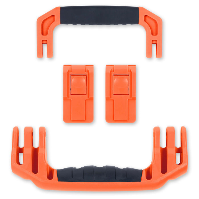 Pelican 1535 Air Replacement Handles & Latches, Orange (Set of 2 Handles, 2 Latches) ColorCase