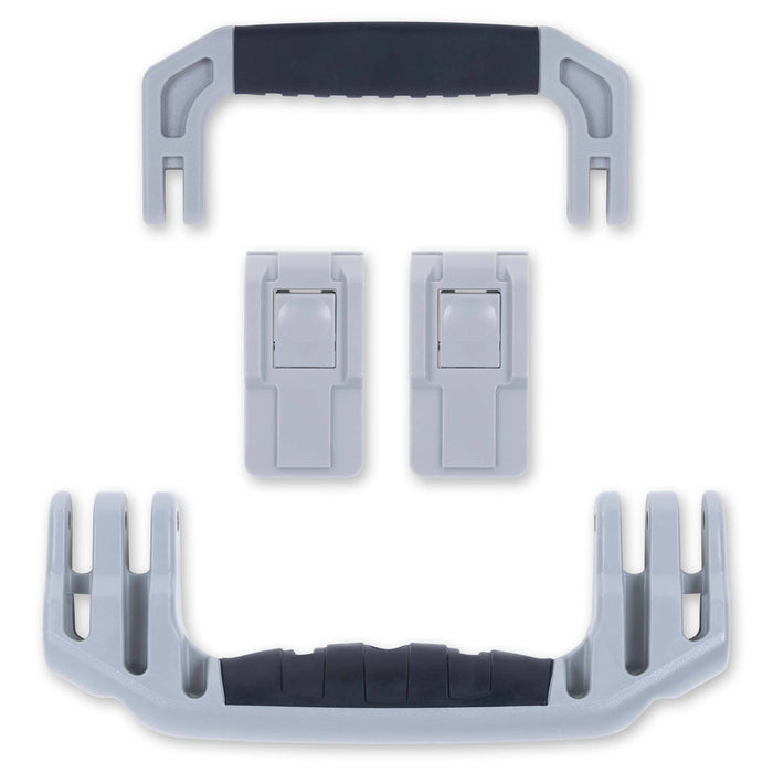 Pelican 1535 Air Replacement Handles & Latches, Silver (Set of 2 Handles, 2 Latches) ColorCase