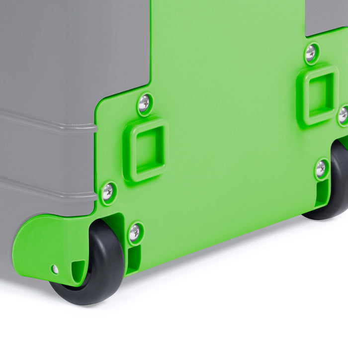 Pelican 1535 Air Replacement Trolley & Wheel Assembly, Lime Green ColorCase