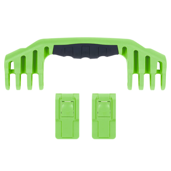 Pelican 1550 Replacement Handle & Latches, Lime Green (Set of 1 Handle, 2 Push-Button Latches) ColorCase