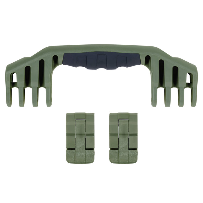 Pelican 1550 Replacement Handle & Latches, OD Green (Set of 1 Handle, 2 Latches) ColorCase