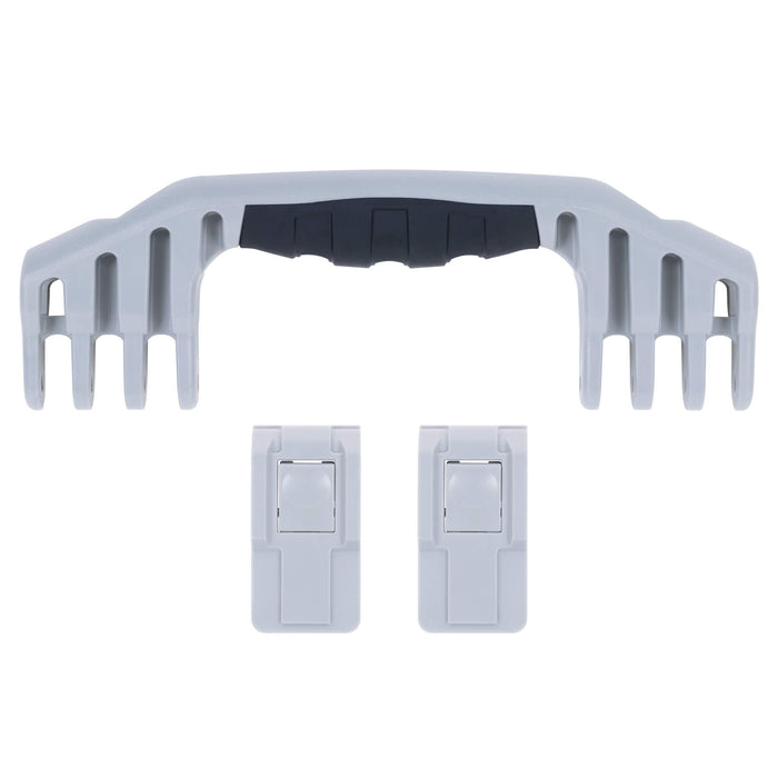 Pelican 1550 Replacement Handle & Latches, Silver, Push-Button (Set of 1 Handle, 2 Latches) ColorCase