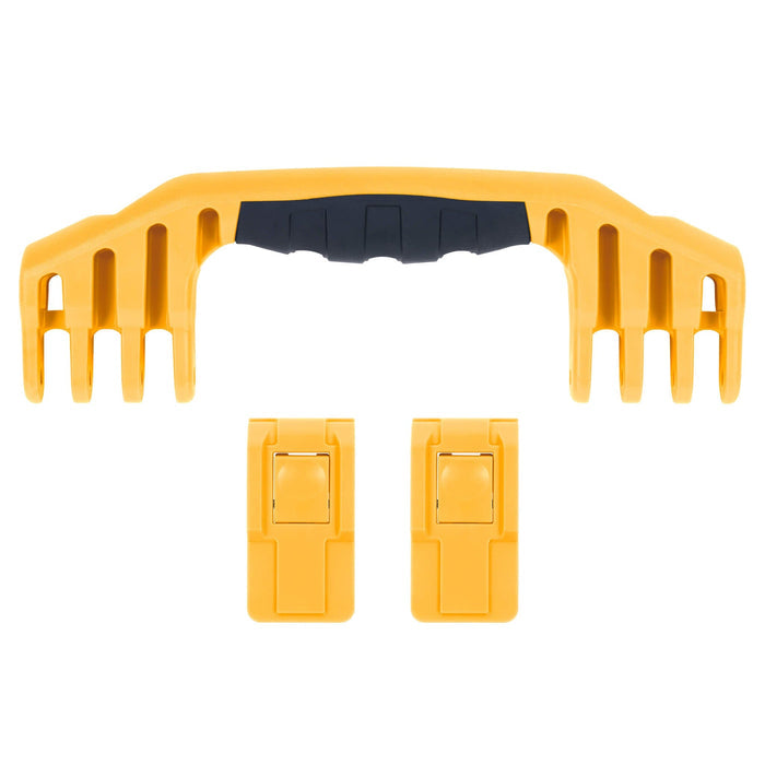 Pelican 1550 Replacement Handle & Latches, Yellow, Push-Button (Set of 1 Handle, 2 Latches) ColorCase