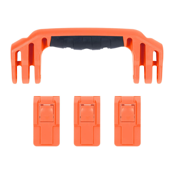 Pelican 1555 Air Replacement Handle & Latches, Orange, Push-Button (Set of 1 Handle, 3 Latches) ColorCase