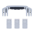 Pelican 1555 Air Replacement Handle & Latches, Silver, Push-Button(Set of 1 Handle, 3 Latches) ColorCase