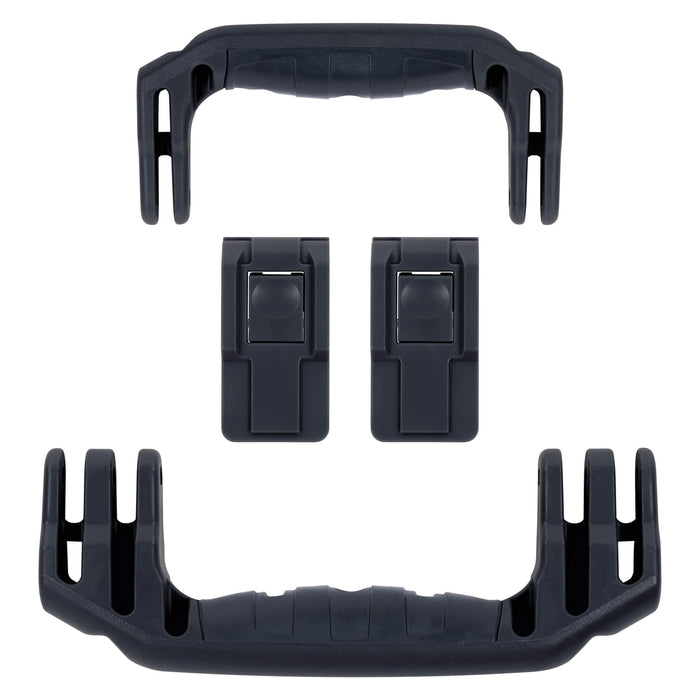 Pelican 1556 Air Replacement Handles & Latches, Black, Push-Button (Set of 2 Handles, 2 Latches) ColorCase